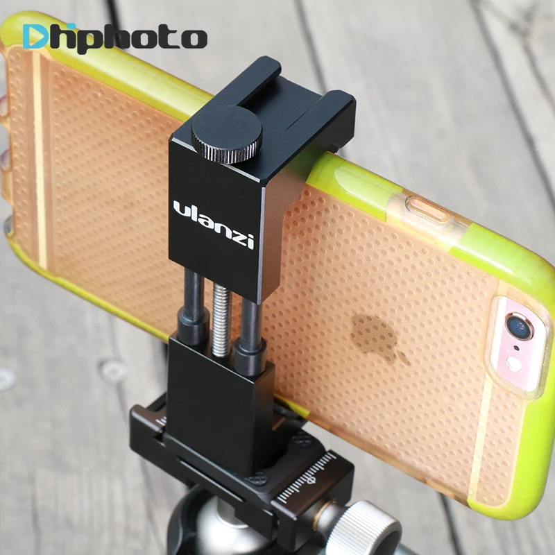 Ulanzi IRON MAN II Aluminum font b Smartphone b font Tripod Mount Adapter with Cold Shoe