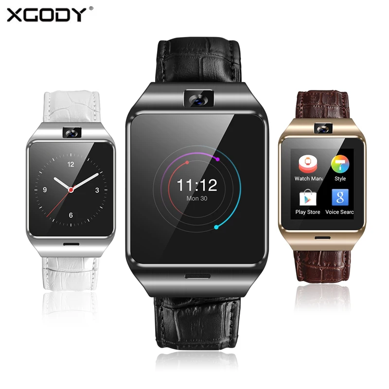 

XGODY QF09 Smart Watch Support 3G Sim TF Card With Camera Men GPS Bluetooth Electronics Sport Wristwatch For IOS Android Phone