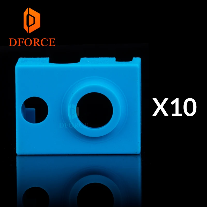 

DFORCE 10PCS high quality cartridge heater bock silicone socks V6 socks for PT100 heated block for v6 PT100 hotend nozzle