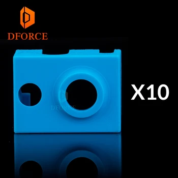 

DFORCE 10PCS high quality cartridge heater bock silicone socks V6 socks for PT100 heated block for v6 PT100 hotend nozzle