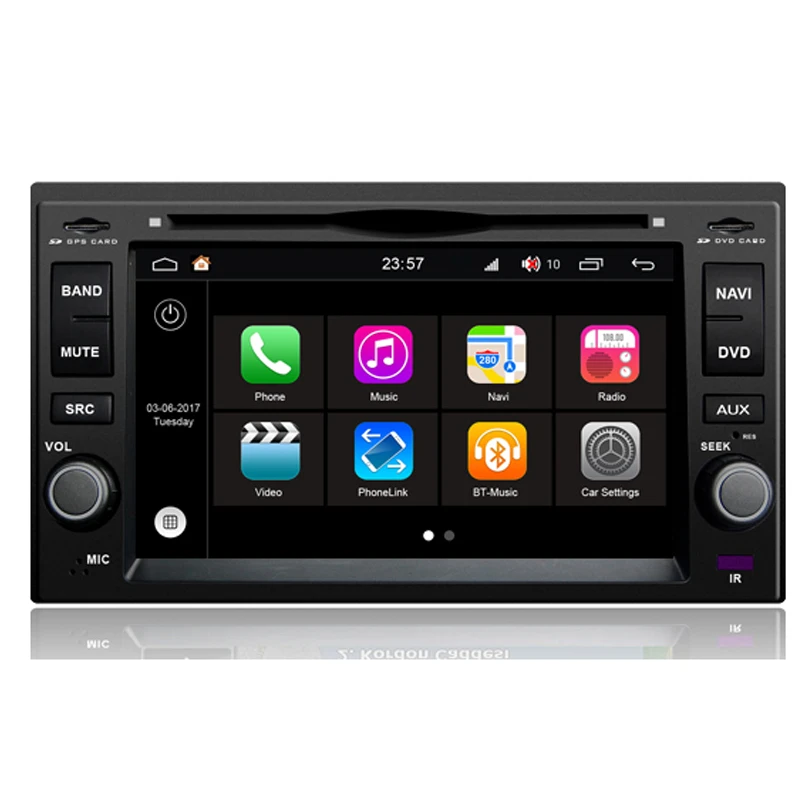 Best Android 7.1 Car Radio Video Player for Kia old universal DVD GPS 0