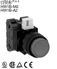 

[ZOB] Nose type HW1B-M201 jog normally closed idec Japan and spring button switch HW1B-A202 self-locking --10pcs/lot