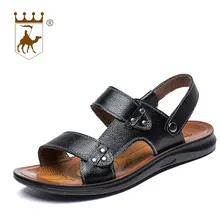 BACKCAMEL Новое поступление босоножки из натуральной кожи мужские летние туфли классические мужская пляжная обувь крутые удобная повседневная обувь Для мужчин
