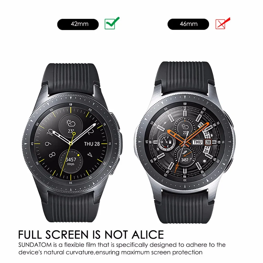 2 шт Для samsung Galaxy Watch 42 мм или 46 мм, закаленное стекло, защитная пленка для экрана, защита от взрыва, защита от осколков