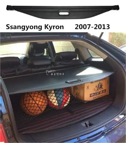 

High Qualit Car Rear Trunk Cargo Cover Security Shield Screen shade Fit For Ssangyong Kyron 2007-2013 BY EMS