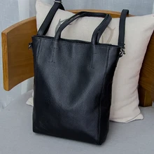 Женская большая сумка на плечо из натуральной кожи, женские модные сумки, женские роскошные повседневные сумки для покупок, сумки через плечо