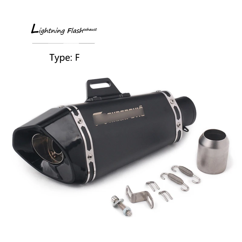Universal 38-51mm Exhaust Muffler Pipe Motorcycle Tail Escape with Removable DB Killer Stainless Steel for Z900 FZ07 FZ09