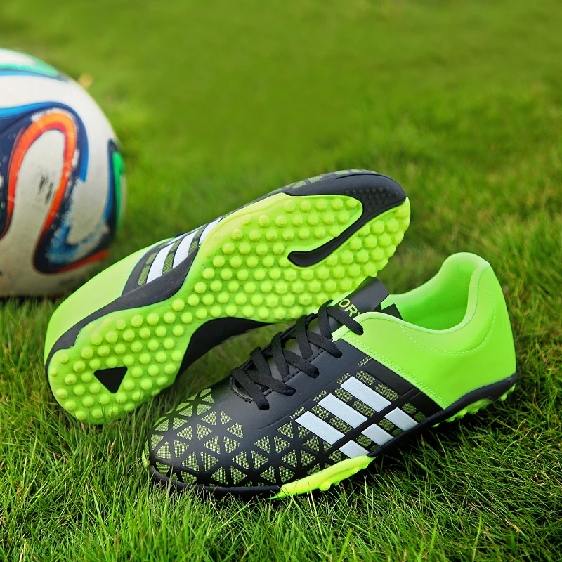 

2019 Hot Sale Brand Child Soccer Football Shoes Men Women Outdoor TF Turf Soccer Cleats Athletic Trainers Sneakers Adults Boots