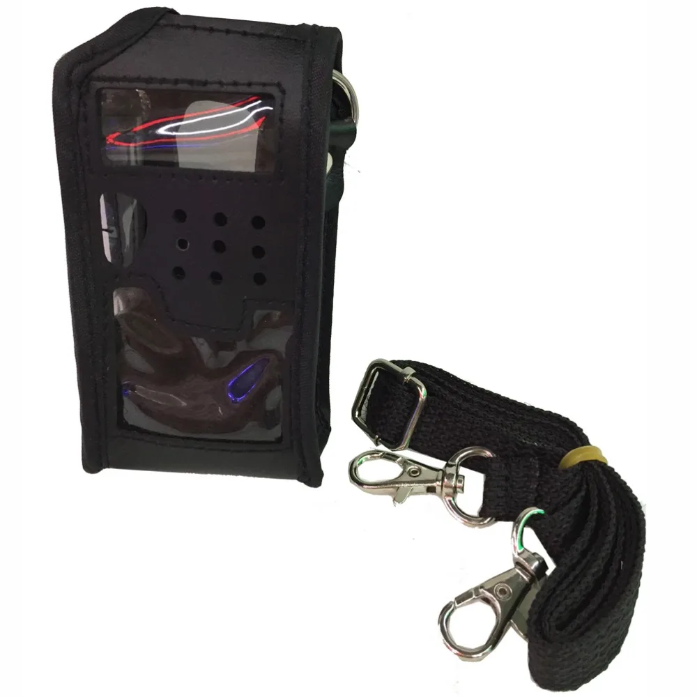 Walkie Talkie Leather Case Cover For BAOFENG UV 5R Portable Ham Radio