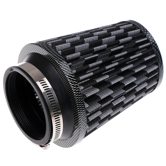 Universal 1Pc 76mm Automobile Cone Shaped High Flow Cold Air Intake
