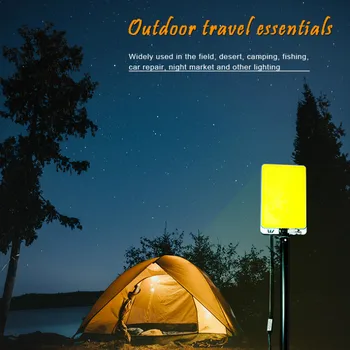 

Portable telescopic lamp post 46W LED outdoors Camp Floodlights IP65 off road plaza Street Light Remote sensor Control