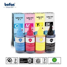 Befon пополнен цветные чернила совместим с Epson R серия, винтовой мотор-tinta бутылка чернил R230 R330 R270 R210 R290 1390 ME330 ME300