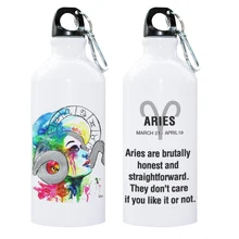 

12 Constellation Zodiac Sign Aries Taurus Gemini Cancer Leo Virgo Sport Water Bottle Gift Unique Zodiac Present
