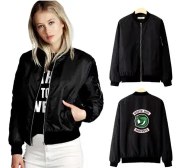 

New Unisex Riverdale Jacket South side Serpents Baseball Jacket men women Autumn Mens Bomber Jacket 2019 plus size Jacket 4xl