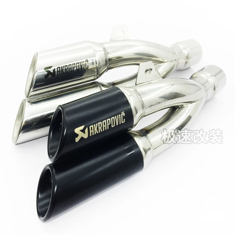 

Universal length 370mm 51mm Motorcycle Motocross Scooter Akrapovic Exhaust Pipe Muffler CBR250 CB250 VFR800 Z750 Z800 Z1000 FZ1