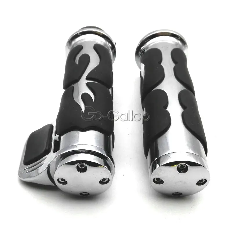 Ручки с пламенем 1 дюйм для Kawasaki Vulcan VN 900 1500 1600 1700 Classic/Harley Dyna Sportster Touring XL 1200 Cruiser|grips