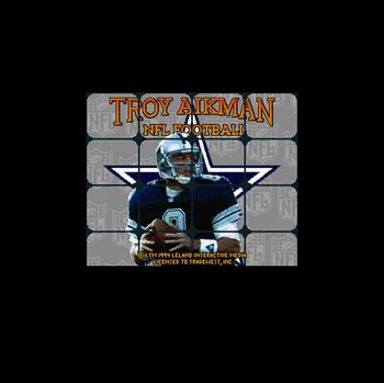 

Troy Aikman NFL Football NTSC Version 16 Bit 46 Pin Big Gray Game Card For USA Game Players