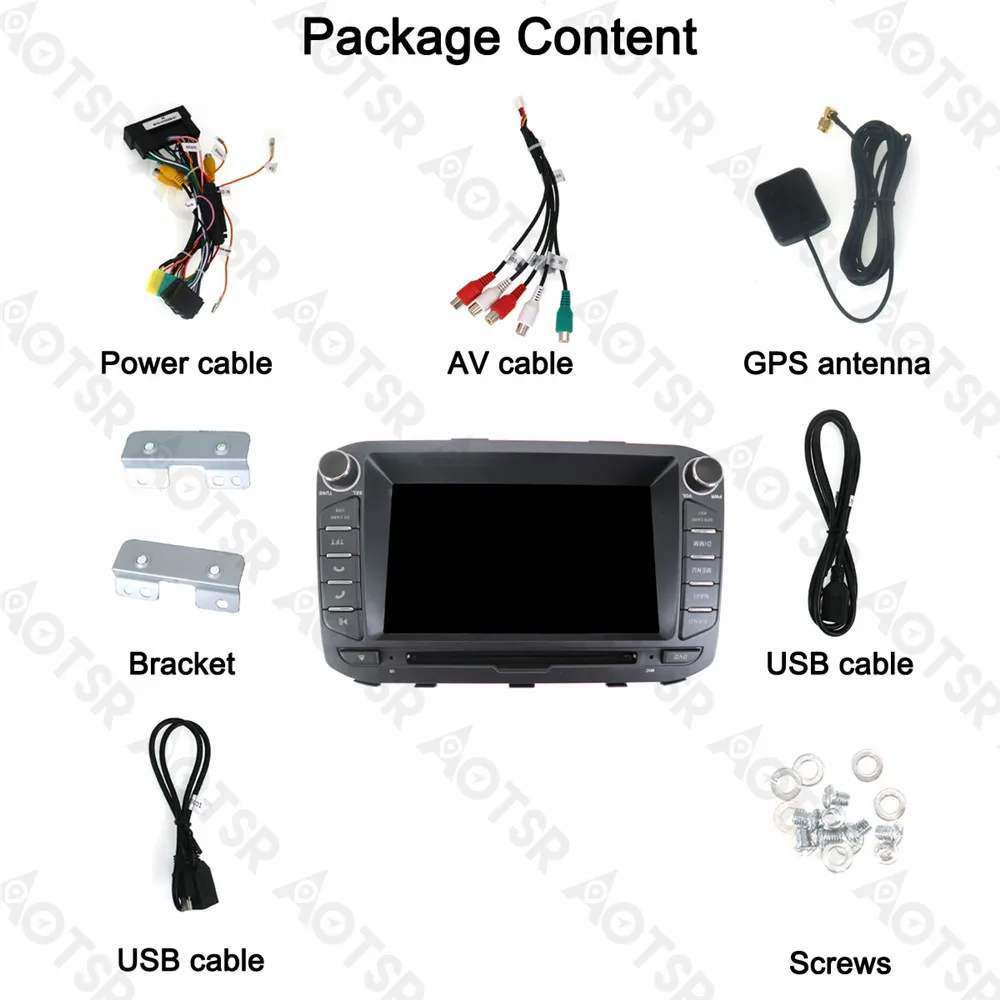 Sale Aotsr Android 8.0 Car GPS Navigation Car Radio DVD Player for KIA Picanto Morning 2011-2016 Multimedia Radio Tape Recorder 4