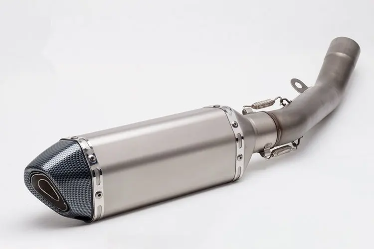 motorcycle exhaust muffler full system escape pipe slip on contact