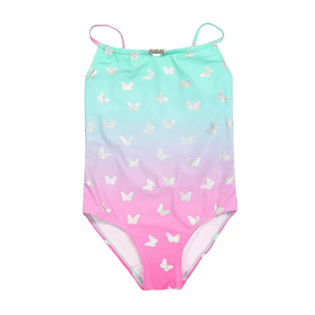 Girl Swimwear Girls Clothes Baby Girl Butterfly Printed Swimsuit One