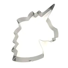 Unicorn Head Metal Cookie Cutter Baking Biscuit Cookie Mold Stainless Steel Fondant Cutter Cake Decorating Tools christmas tree cookies cutter stainless steel biscuit cake mold baking tools