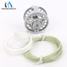 Maxcatch летать катушки и Fly линия комбо 2wt/3wt/4wt все/5 Вт/6wt/7wt/8wt Fly рыболовная Катушка линия комбо бэк