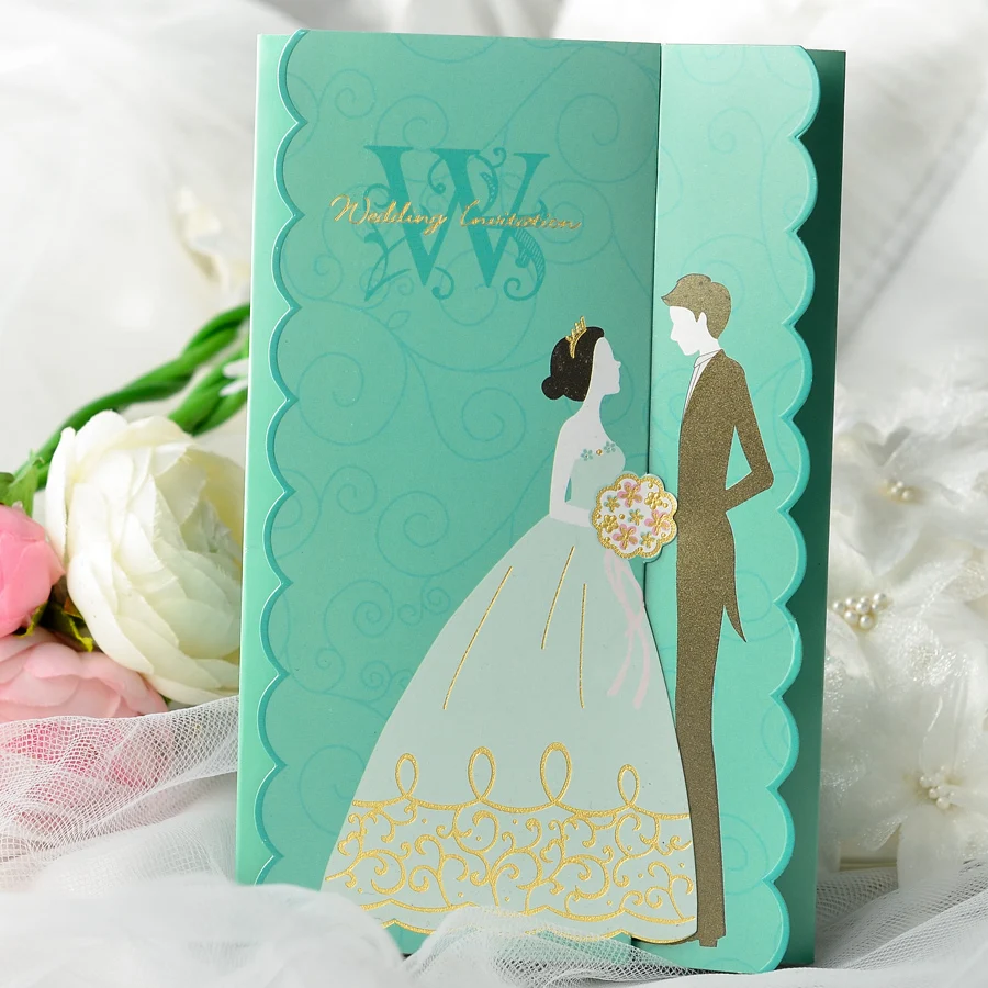 Gorgeous Vintage Creative Design Tiffany Blue Wedding Invitation Gorgeous Vintage Creative Design Tiffany Blue Wedding Invitation Cards Whole Bride And Groom Invitations Free Shipping On Aliexpress Alibaba