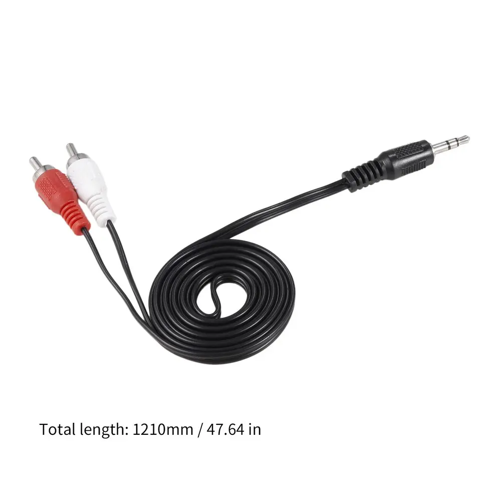 

5 Pcs New 1/8" 3.5mm Plug Jack to 2 RCA Male Stereo Audio Y adapter Adaptor Cable Mobile Phone Cables Accessories