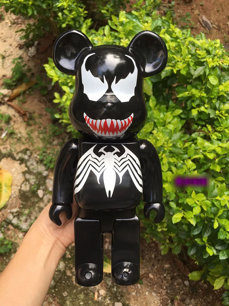 Новый Venom Bearbrick фигурку 400% Be @ rbrick Cos Venom кукла ПВХ ACGN рисунок игрушки Brinquedos аниме