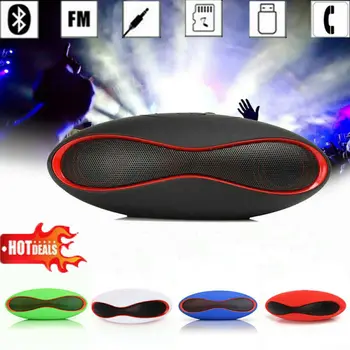 

New Wireless Bluetooth Speaker Mini Portable Waterproof Boombox HIFI Stereo Heavy Bass Subwoofer Power Bank Support TF Card