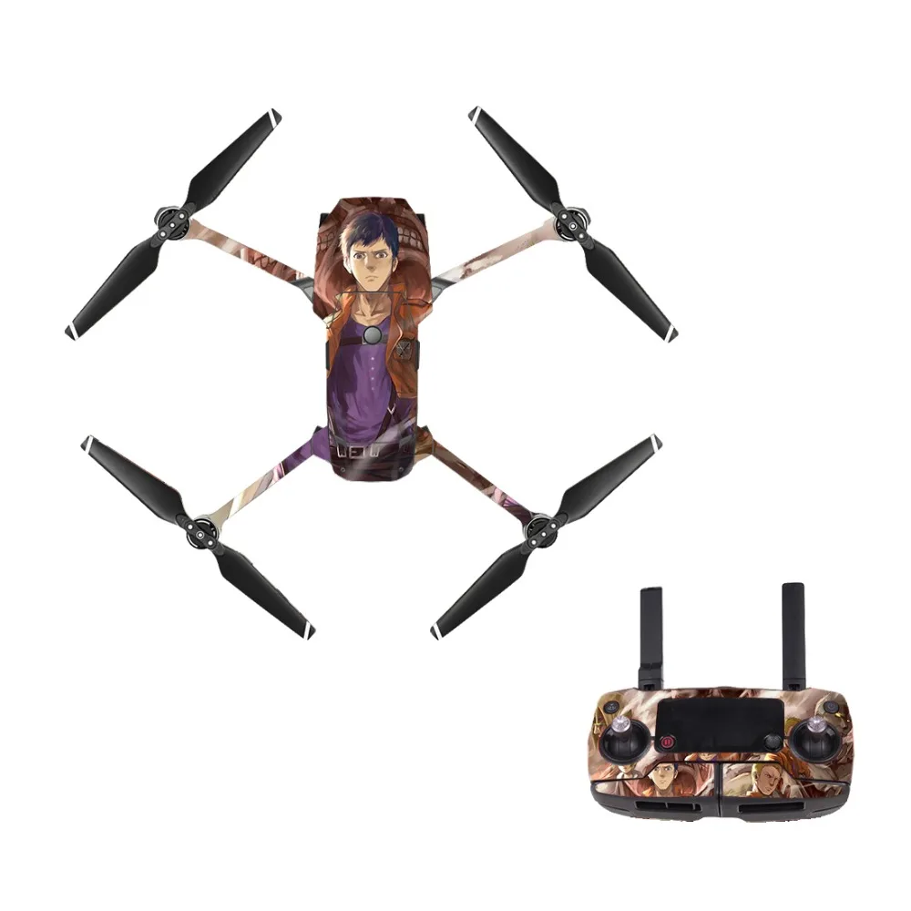 

[M0178] Attack on Titan for DJI Mavic Pro Decal Skin Sticker Drone Body + Remote Controller + 3 Battery Protection Film Cover