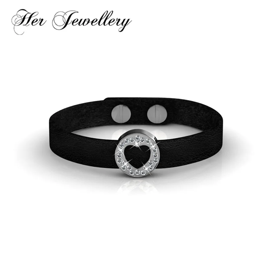 

Her Jewellery 2018 trendy bracelet Leather & Alloy bracelet Made with crystals from Swarovski HB0067