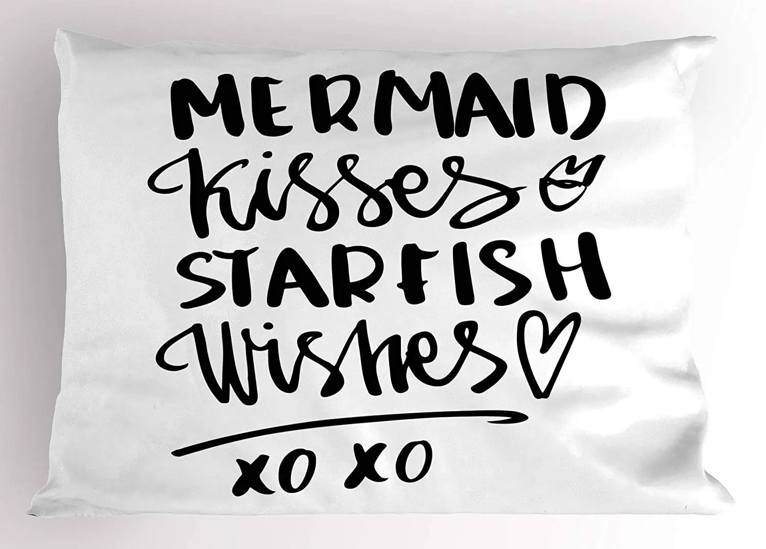 Xo декоративная подушка Sham Mermaid Kisses Starfish Wishes Love Valentine's Message великолепное