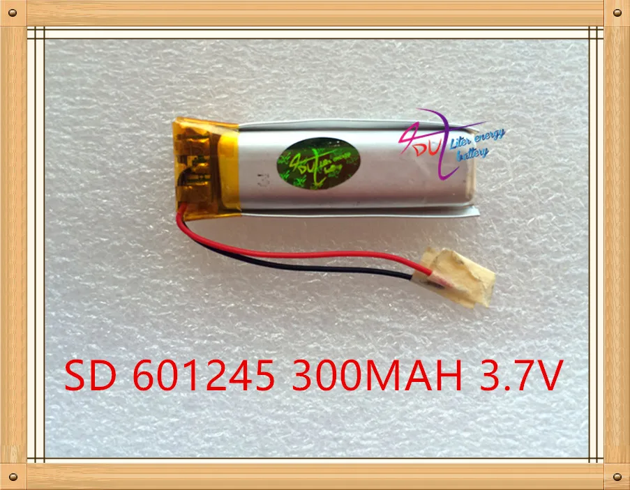 Polymer battery 300 mah 3.7V 601245 smart home MP3 speakers Li ion