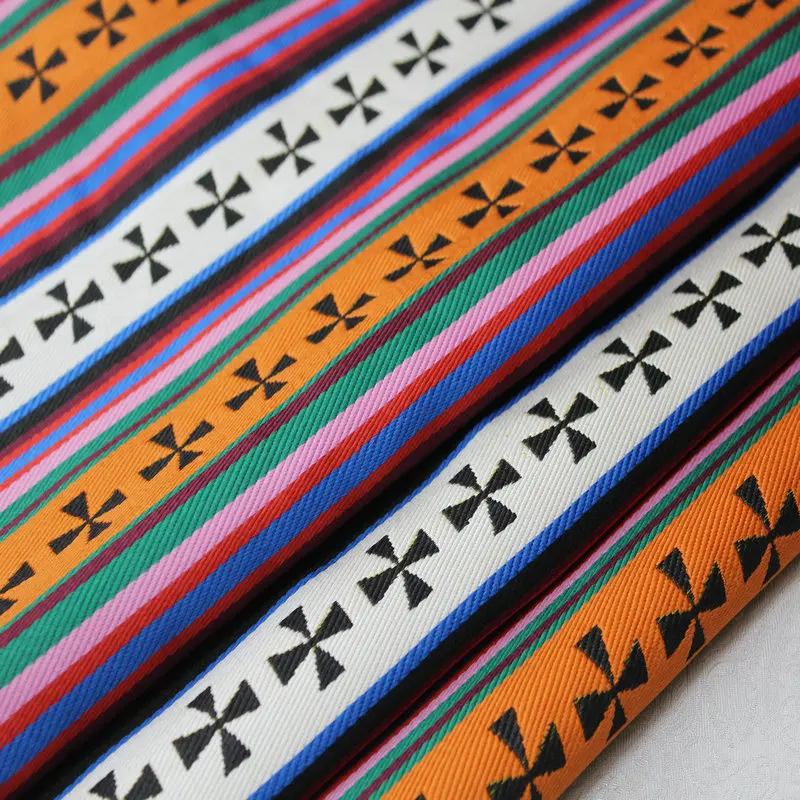 

CF513 Stripe Jacquard Silk Brocade Fabric Chinese Cheongsam Clothes Fabric Chinese Wedding Couple's Dress Fabric Silk Fabric