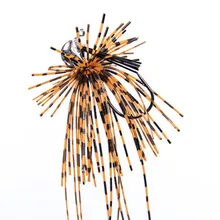 Trulinoya Dressed Jig Head Hook Chromed Metal Jigging Spinnerbaits with Skirt Weight 8g 12g for Bass Fishing Accessories P21