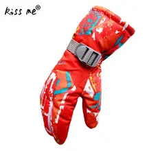 Теплые унисекс Зимние водонепроницаемые ветрозащитные перчатки для катания на лыжах термальные Лоскутные уличные спортивные зимние велосипедные перчатки