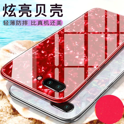 For Huawei Honor 10 Case Luxury Shell Silicone edge+Hard Toughened glass Protective Back Cover huawei honor10 shell |