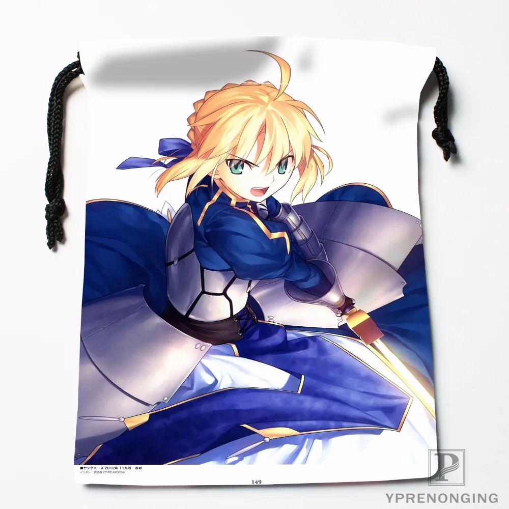 Изготовленные на заказ сумки madeleineksaber Fate Stay Night на шнурке для хранения путешествий Мини сумка для плавания для пеших прогулок размер игрушки 18x22 см#0412-04-235