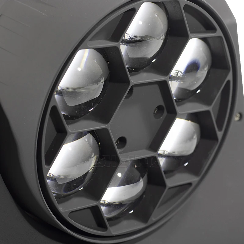 Светодиодный луч + шесть глаз пчел 6x15 Вт RGBW DMX512 сценический эффект Освещение