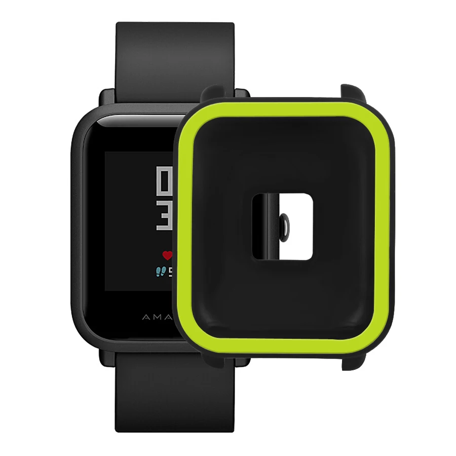 Защитный чехол для Xiaomi Amazfit Bip Youth Watch Мягкий силиконовый чехол для Amazfit Bit чехол рамка Бампер протектор Аксессуары