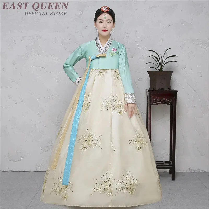 Традиционная одежда в Корейском стиле hanbok женский свадебный костюм DD1093 Y|Одежда
