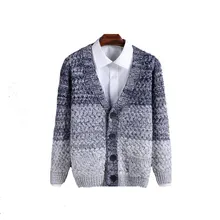 Herbst Winter Strickjacke Männer 2016 V Neck Langarm Pullover Männer Strickjacke Dünne Kaschmir Wolle Gestreiften Strick Herren Pullover