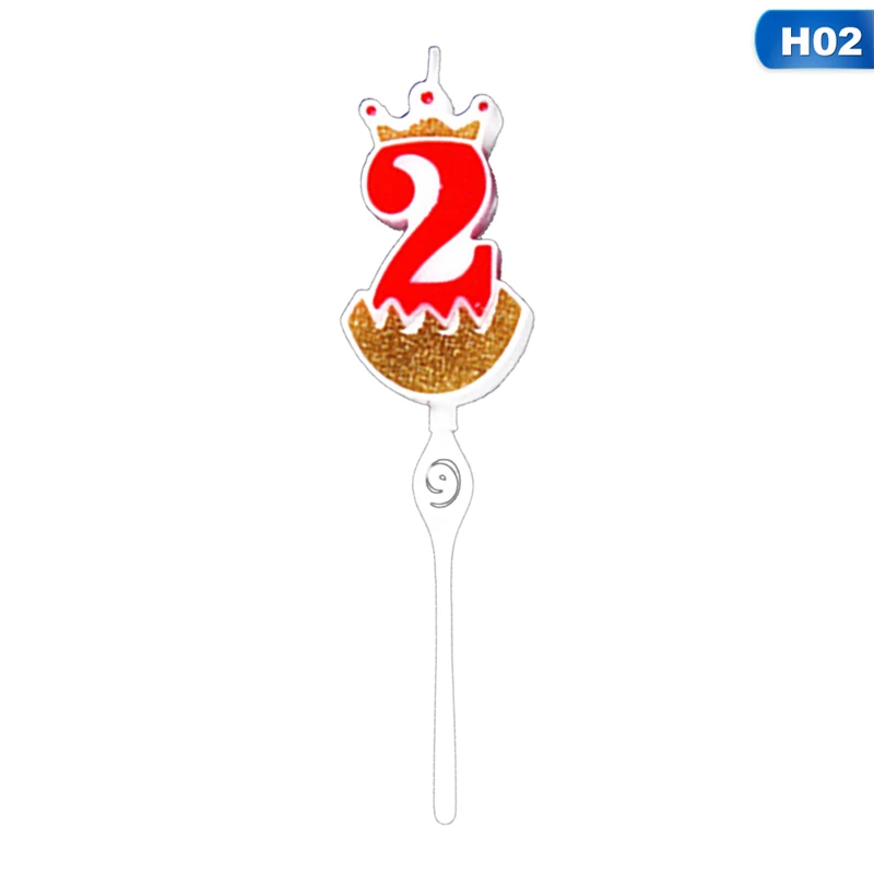 Свечи на день рождения с цифрами 1, 2, 3, 4, 5, 6, 7, 8, 9, 0, золотые, красные свечи на день рождения для торта, вечерние украшения для торта