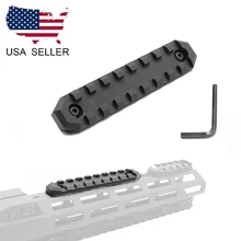 US 9 Slots M-lok Section Mount 20mm Picatinny Weaver Rail Base for Rifle Hunting