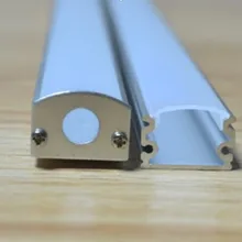 66 м(33 шт) много, 2 м за штуку, анодированный серебряного цвета поверхность алюминиевый профиль для светодиодного освещения с крышкой для светодиодной ленты