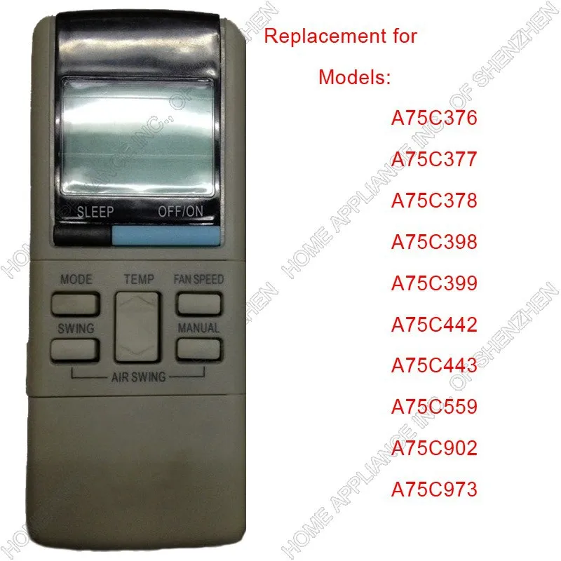 ( 4pieces/lot) Replacement for Panasonic Split And Portable Air Conditioning Remote Control A75C561 A75C559 A75C973 A75C258 | Электроника