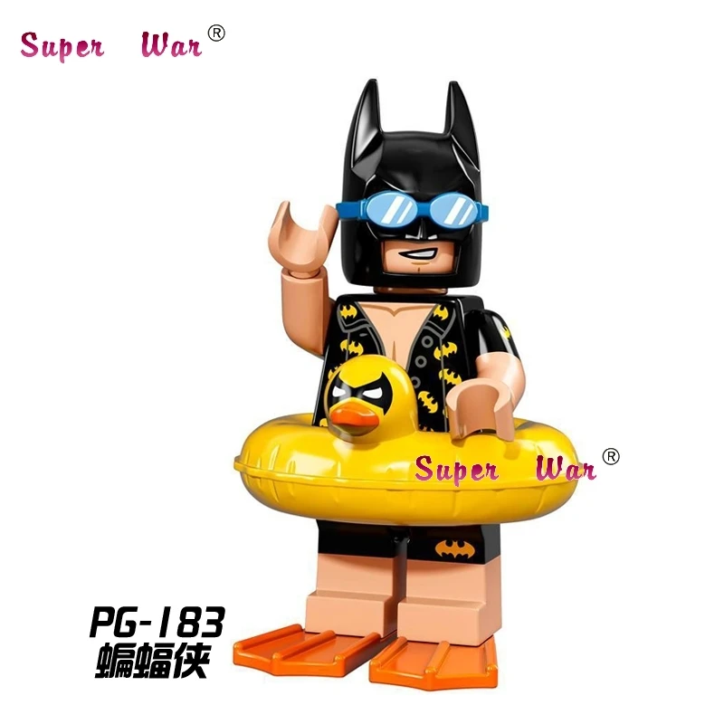 

Single super heroes marvel dc comics Swim Batman building blocks models bricks toys for children kits