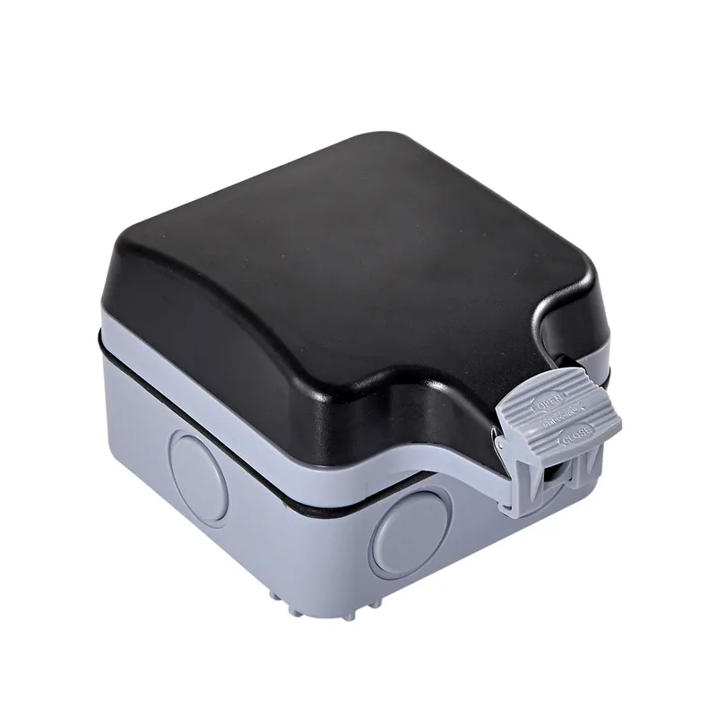 Внешняя розетка питания IP66 16A 250V IP44 EU черная белая Франция водонепроницаемая