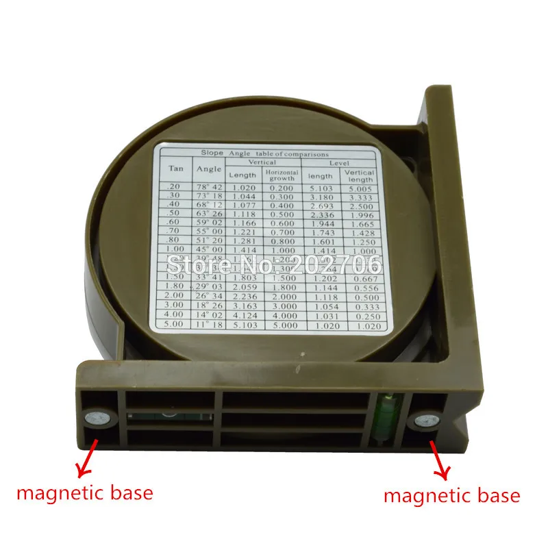 Угловой искатель с магнитной основой Магнитный угол локатор угол искатель транспортир уровень наклона локатор разработан идеально для сантехники